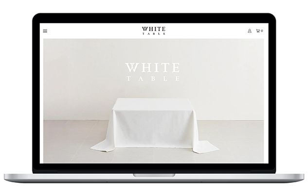 WHITE TABLE